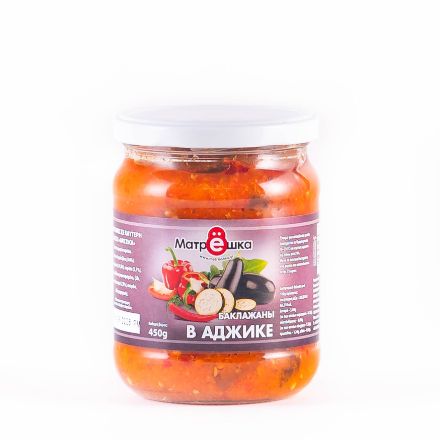 Εικόνα της Μελιτζάνες ψητές  με καυτερή  σάλτσα "Ατζίκα"